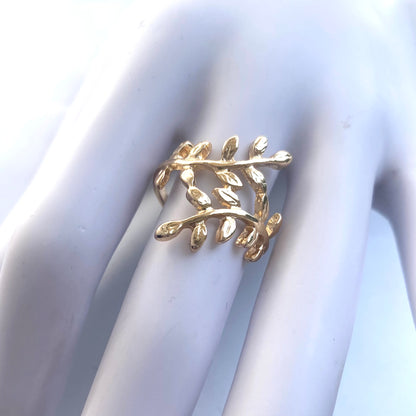 Wrap Around Leaf Ring