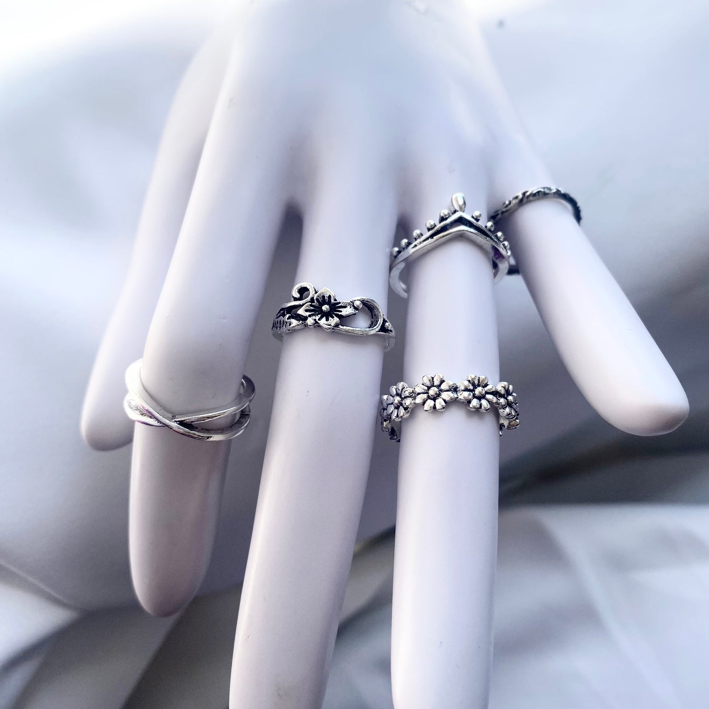 Art Deco Stackable Rings