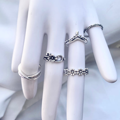 Art Deco Stackable Rings