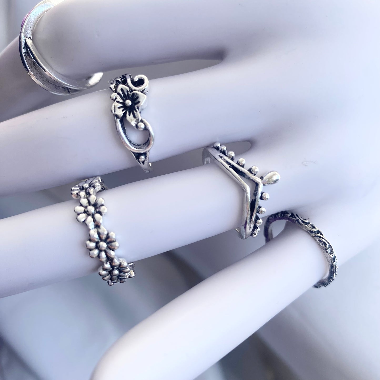 Art Deco Stackable Rings