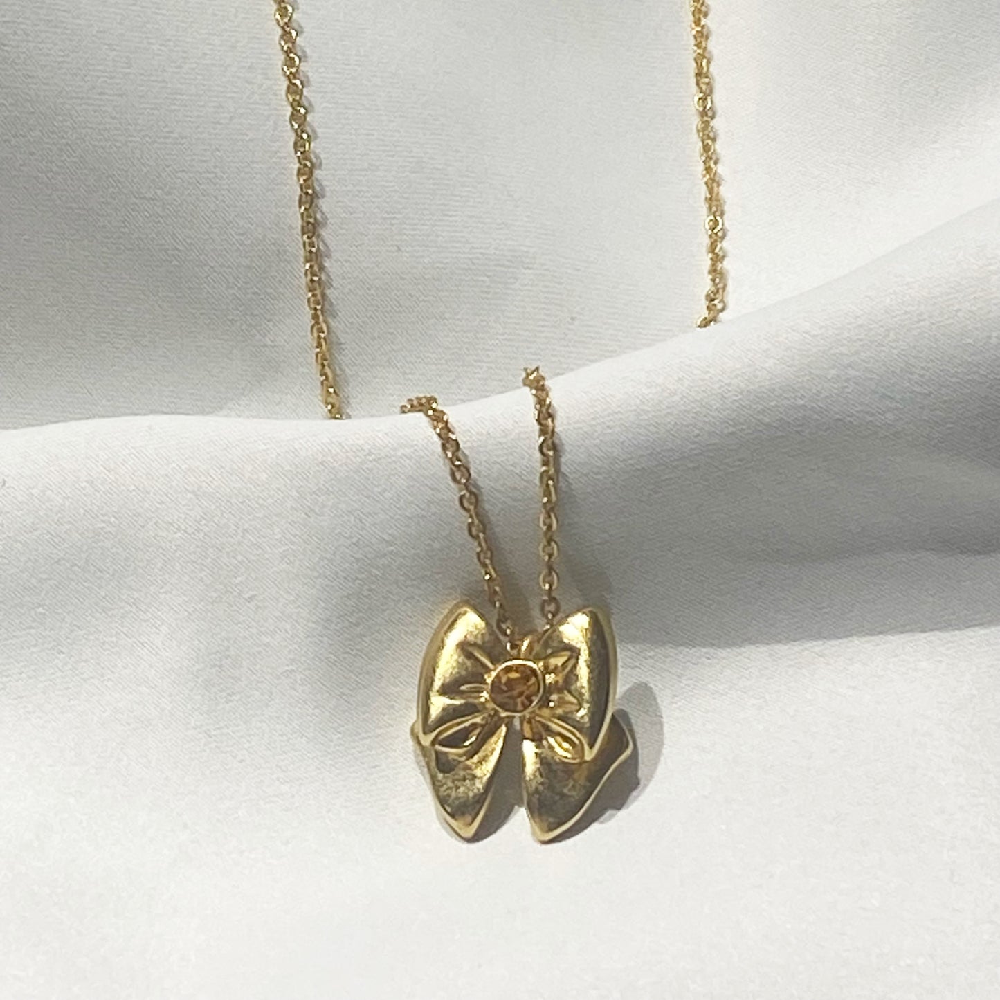 Cute Ribbon Bow Necklace